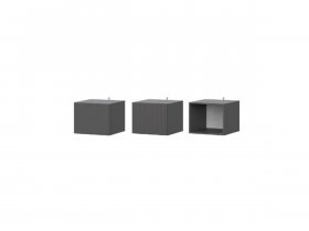 Антресоль АН-50 Эккервуд (графит) в Усть-Мае - ust-maya.mebel-nsk.ru | фото