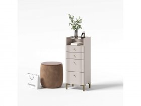 Комод 4 ящика КМ2 Одетта (дуб эндгрей/меланж) в Усть-Мае - ust-maya.mebel-nsk.ru | фото