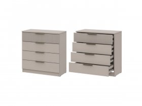 Комод 4 ящика (ЛДСП/МДФ) Эккервуд (меланж) в Усть-Мае - ust-maya.mebel-nsk.ru | фото