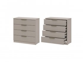 Комод 4 ящика (МДФ) Эккервуд (меланж) в Усть-Мае - ust-maya.mebel-nsk.ru | фото