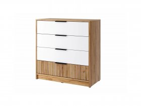 Комод КМ-001 Ивис (дуб крафт золотой/белый) в Усть-Мае - ust-maya.mebel-nsk.ru | фото