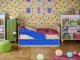 Кровать детская Бабочки 2,0 м в Усть-Мае - ust-maya.mebel-nsk.ru | фото