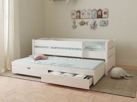 Кровать двухуровневая с ящиками «Лапландия» в Усть-Мае - ust-maya.mebel-nsk.ru | фото