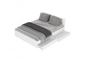 Кровать двуспальная с ящиками 1,4м Симпл КР-12 в Усть-Мае - ust-maya.mebel-nsk.ru | фото