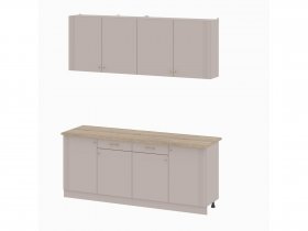 Кухонный гарнитур 2,0м Одетта (меланж/дуб сонома) в Усть-Мае - ust-maya.mebel-nsk.ru | фото