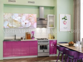 Кухонный гарнитур Вишневый цвет в Усть-Мае - ust-maya.mebel-nsk.ru | фото
