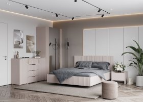 Модульная спальня «Тефия» (тефия/софт сантьяго) в Усть-Мае - ust-maya.mebel-nsk.ru | фото