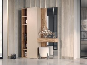 Прихожая Ева (кашемир/дуб вотан) в Усть-Мае - ust-maya.mebel-nsk.ru | фото