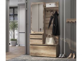 Прихожая ПР-04 Энигма (венге/дуб каньон) в Усть-Мае - ust-maya.mebel-nsk.ru | фото