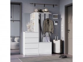Прихожая Симпл ПР-04 (белый) в Усть-Мае - ust-maya.mebel-nsk.ru | фото