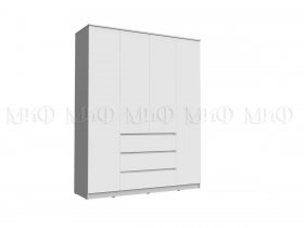 Шкаф 1600 с ящиками Челси (белый) в Усть-Мае - ust-maya.mebel-nsk.ru | фото