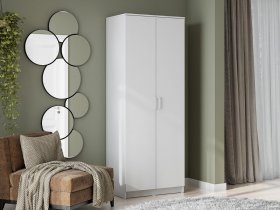Шкаф двухстворчатый ШК-2 (белый текстурный) в Усть-Мае - ust-maya.mebel-nsk.ru | фото