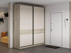 Шкаф-купе Бостон ШК-005 (2.0 м) (дуб крафт серый/кашемир) в Усть-Мае - ust-maya.mebel-nsk.ru | фото