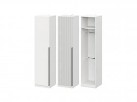 Шкаф ШК-50 Эккервуд (белый) в Усть-Мае - ust-maya.mebel-nsk.ru | фото
