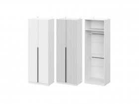 Шкаф ШК-75 Эккервуд (белый) в Усть-Мае - ust-maya.mebel-nsk.ru | фото