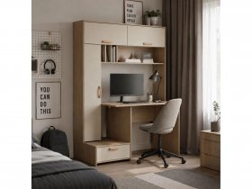 Стол письменный Лайт 03.243  (плэйн/сатин) в Усть-Мае - ust-maya.mebel-nsk.ru | фото