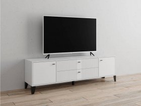 Тумба под ТВ Парус-10 (белый/белый снег) в Усть-Мае - ust-maya.mebel-nsk.ru | фото