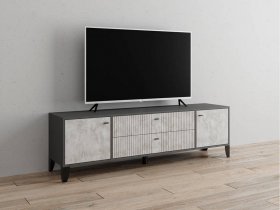 Тумба под ТВ Парус-10 (графит/мальта) в Усть-Мае - ust-maya.mebel-nsk.ru | фото