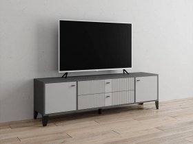 Тумба под ТВ Парус-10 (графит/светло-серый) в Усть-Мае - ust-maya.mebel-nsk.ru | фото