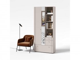 Вешалка с зеркалом ВШ1 Одетта (дуб эндгрей/меланж) в Усть-Мае - ust-maya.mebel-nsk.ru | фото